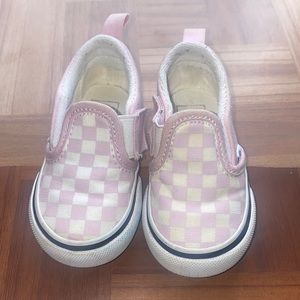 Pink Checkered Vans